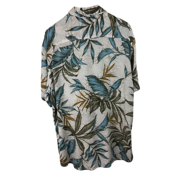 Margaritaville Mens Size Large Button Up Short Sleeve Shirt Tropical Theme - Picture 4 of 13